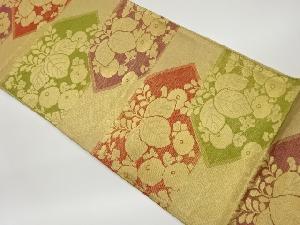 佐賀錦桐に万寿菊模様織出し袋帯